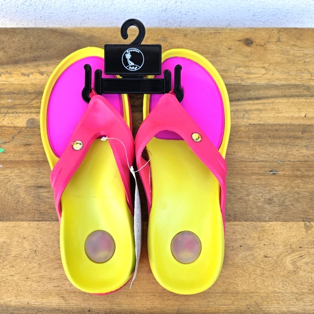 Hawaiian Jellys Ultra Comfort Mango  Unisex  Sandals Women's Size 8 - Picture 4 of 15